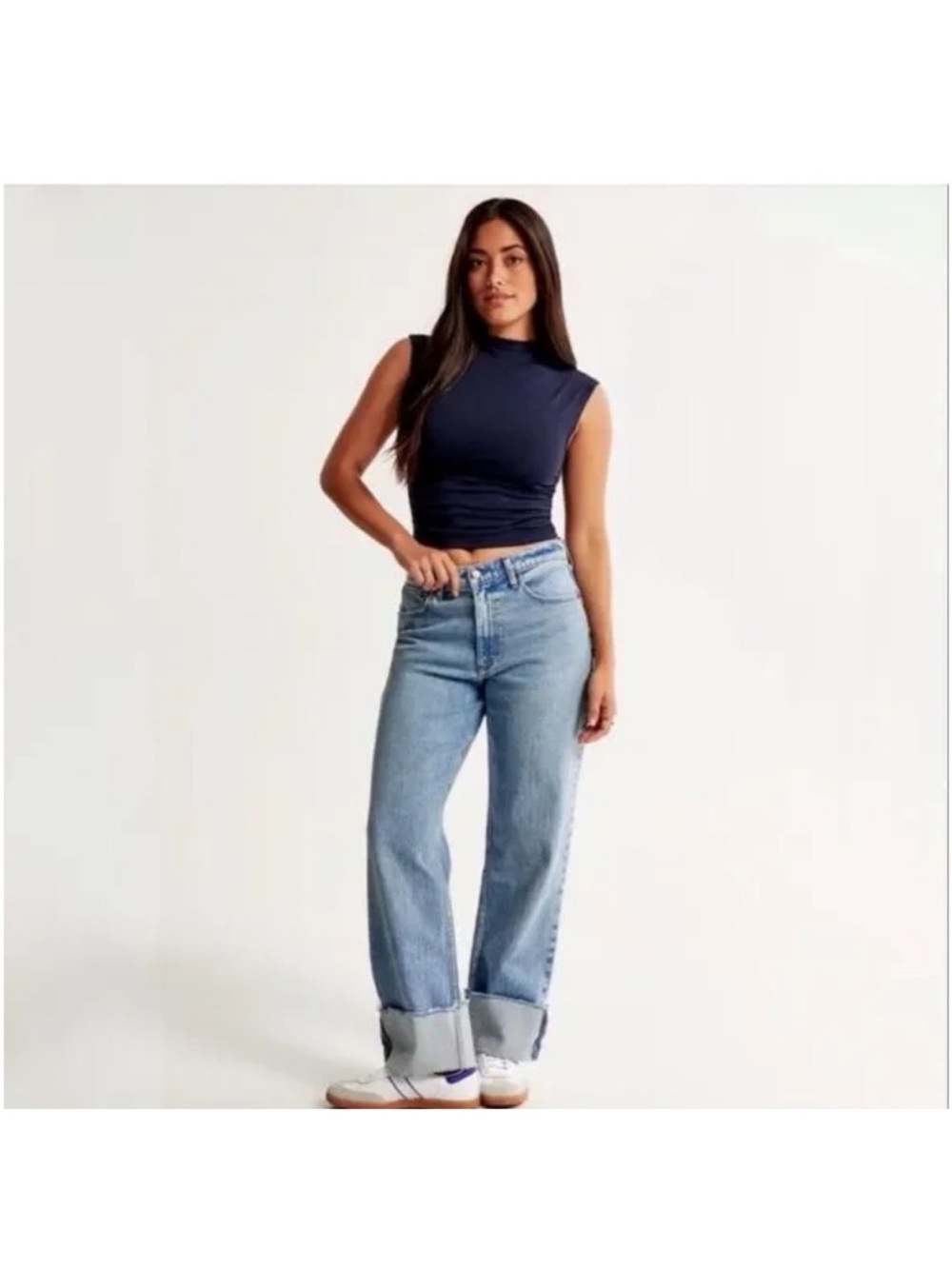 NEW ABERCROMBIE Baggy Cuffed Jeans